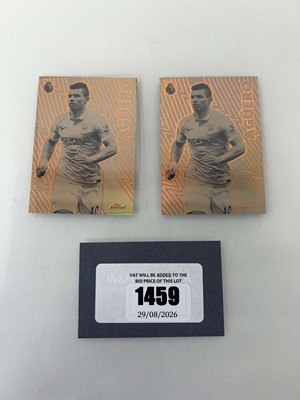 Lot 1459 - 2x Topps Finest Premier League Aguero Finest...