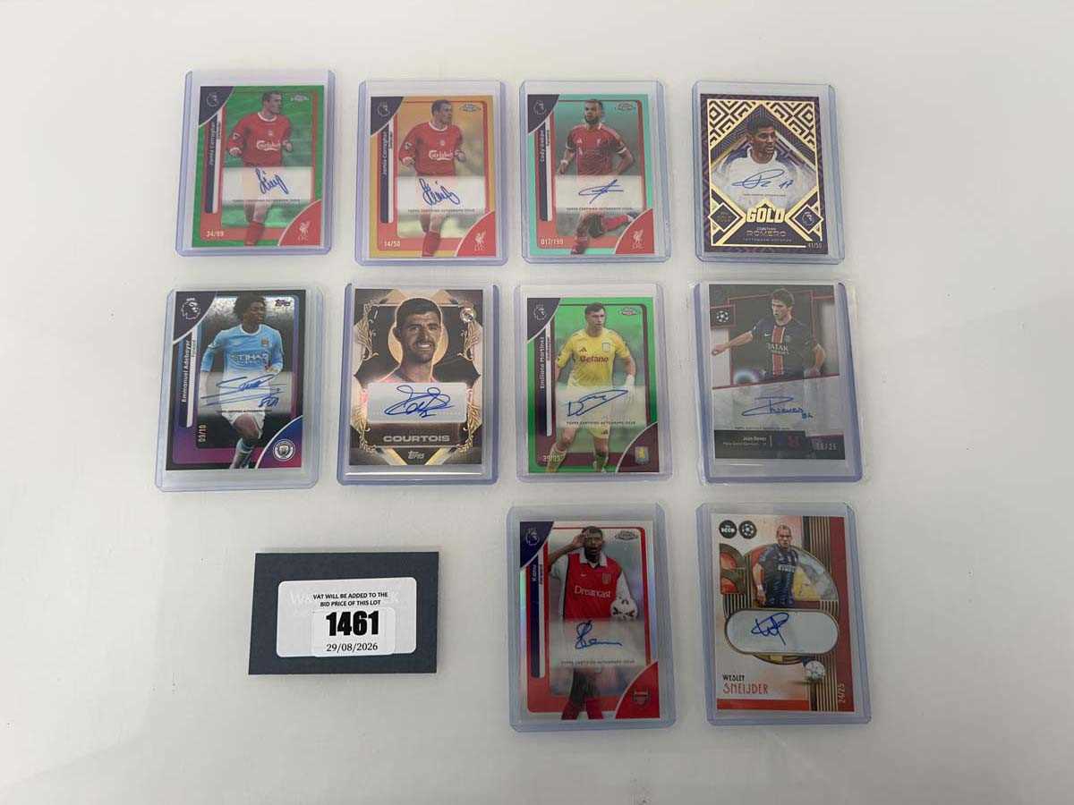 Lot 1461 - 10 x signed/autographed and serial numbered...