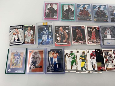 Lot 1470 - Large qty of top loaded sports trading cards...