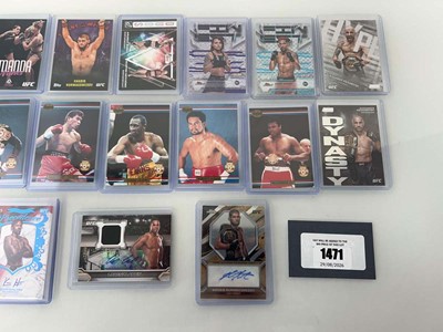 Lot 1471 - Qty of top loaded UFC and Boxing trading cards