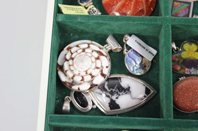 Lot 703 - A jewellery box containing a quantity of...