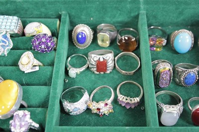 Lot 703 - A jewellery box containing a quantity of...