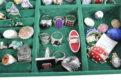 Lot 703 - A jewellery box containing a quantity of...