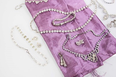 Lot 717 - A group of costume jewellery including...