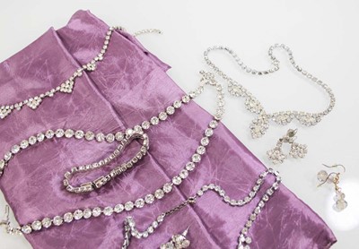 Lot 717 - A group of costume jewellery including...