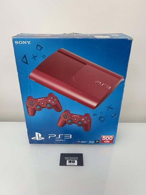 Lot 1013 - Sony PlayStation 3 Garnet Red in box
