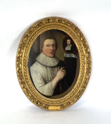 Lot 67 - 17th Century School, A half-length portrait of...