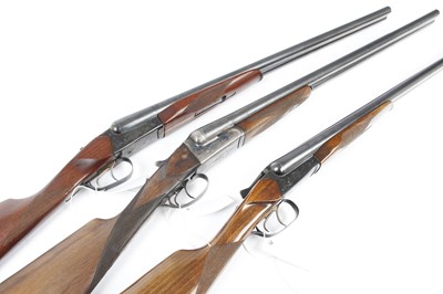 Lot 1859 - (S2) Three together: 12 bore Laurona Boxlock...