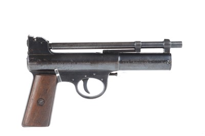 Lot 246 - A Pre-War .22 Webley Mark 1 Air Pistol, wood...