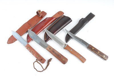 Lot 1116 - Four together: Ontario Knife Co. Tru-Edge 'Old...