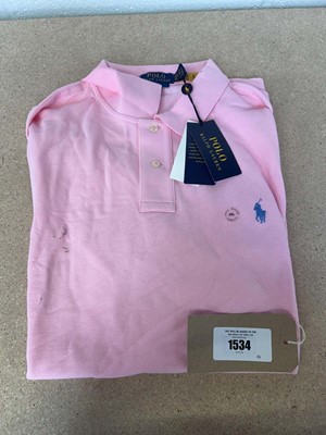 Lot 1534 - Ralph Lauren polo top in pink size XXL.