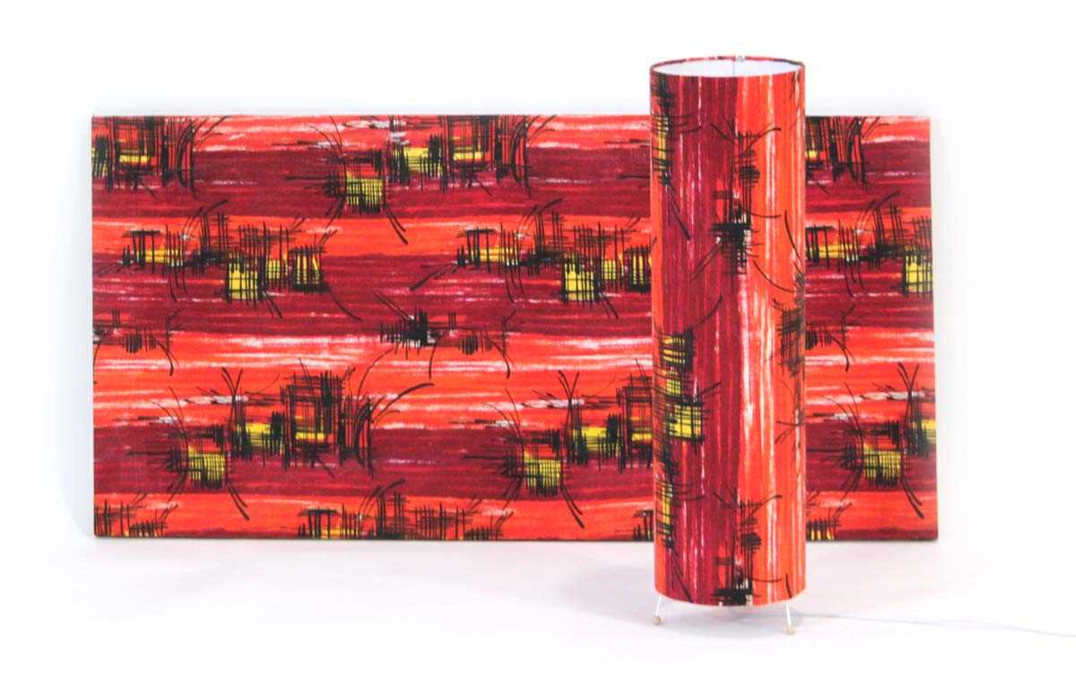 Lot 80 - A 1960's fabric panel screen printed in the...