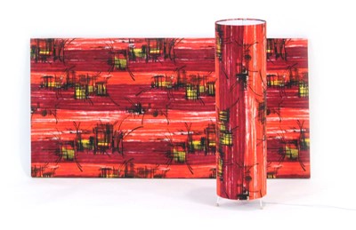 Lot 80 - A 1960's fabric panel screen printed in the...