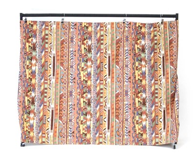 Lot 93 - A pair of curtains in the 'Zebak' pattern...