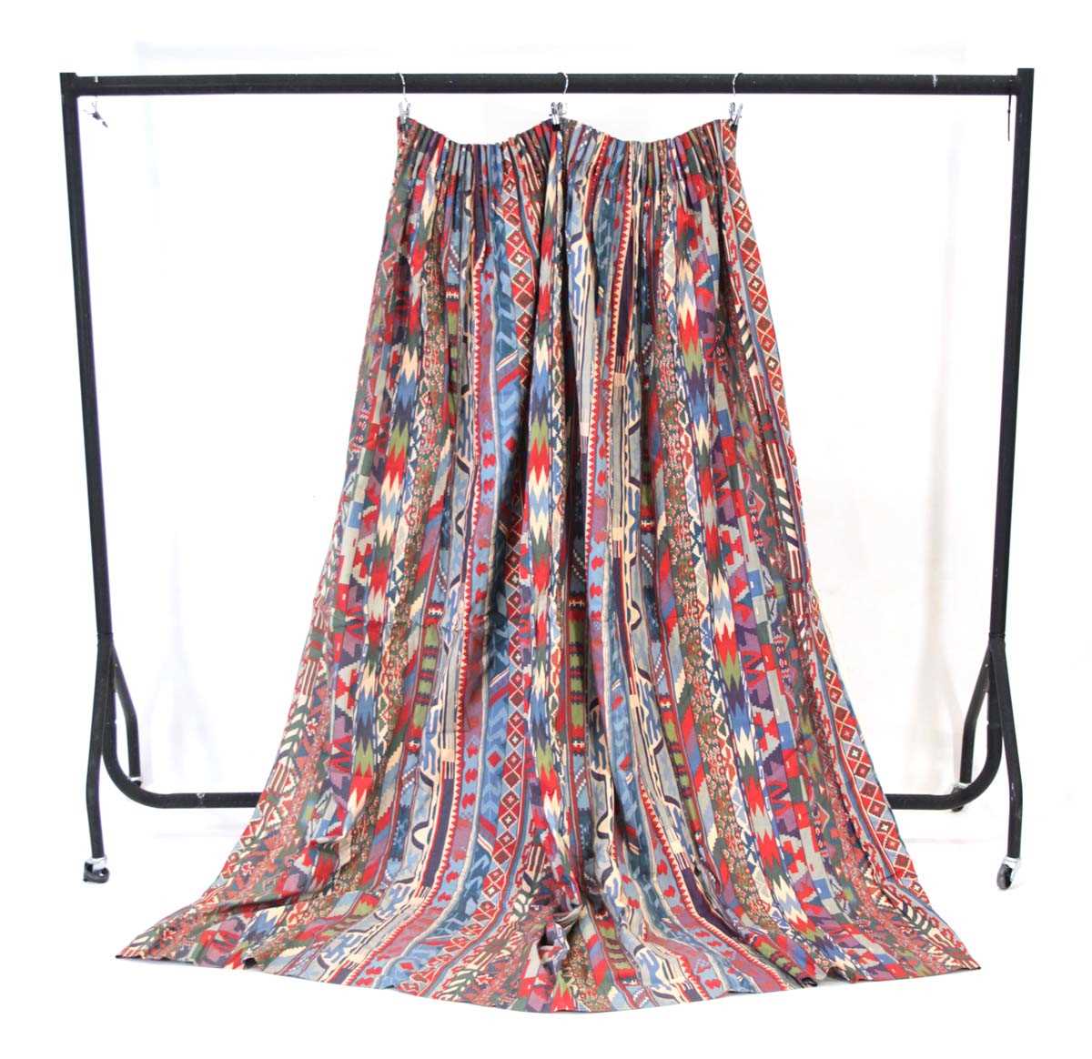 Lot 94 - A pair of curtains in the 'Zebak' pattern...