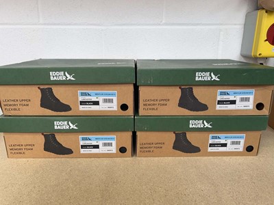Lot 1554 - x4 boxed pairs of Eddie Bauer leather upper,...