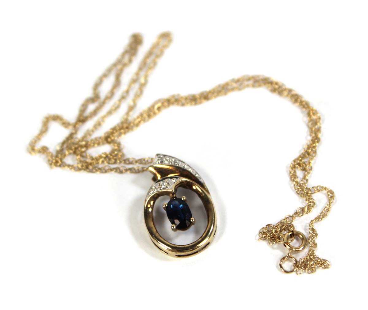 Lot 618 - A 9ct yellow gold fine ropetwist necklace...