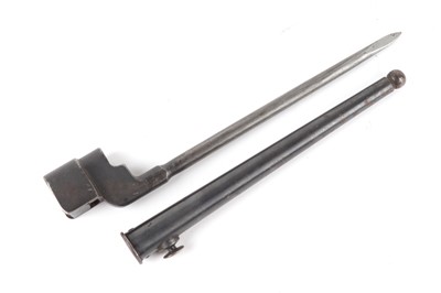 Lot 77 - Enfield No.4 MkII spike bayonet with scabbard