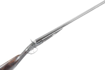 Lot 769 - (S2) 12 bore Bar-in-Wood Double Hammer Gun by...