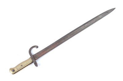 Lot 87 - Pattern 1866 Chassepot Type sword bayonet for...