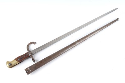Lot 89 - French M1874 Gras sword bayonet, dated 1876 to...