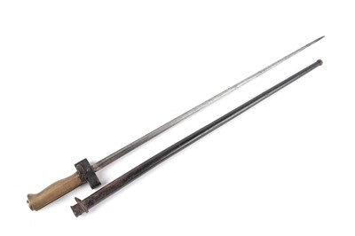 Lot 90 - French M1886/15 Lebel cruciform bayonet, with...