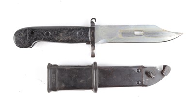 Lot 98 - Russian AKM Type 1 bayonet, black plastic...