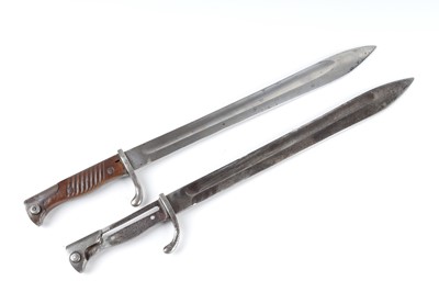 Lot 99 - Two WWI German M1898/05 bayonets, one by...