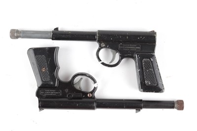 Lot 262 - Two T.J Harrington 'The Gat' air pistols