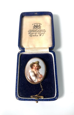 Lot 454 - An early 20th century miniature portrait...