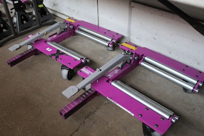 Lot 39 - Set of 4 GOJAK G7016 adjustable vehicle trollies