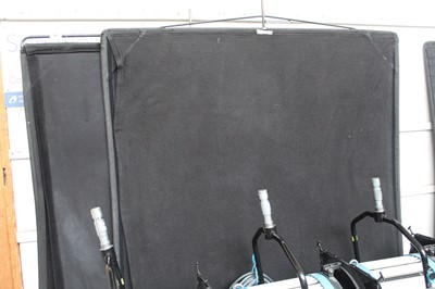 Lot 51 - 2 large black Butterfly photography screens...