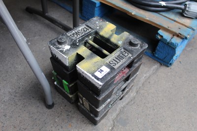 Lot 74 - 4x 12.5kg Flints weights