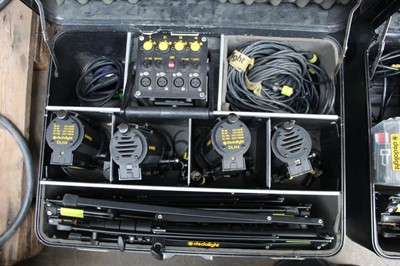 Lot 110 - Dedo Kit DLH4 4 head kit with Dedolight...