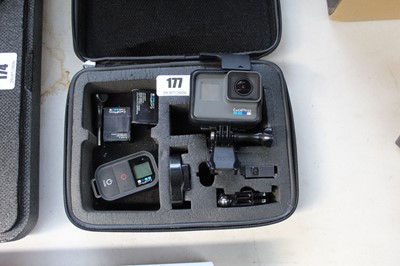 Lot 177 - Go-Pro Hero 6 camera with case and various...
