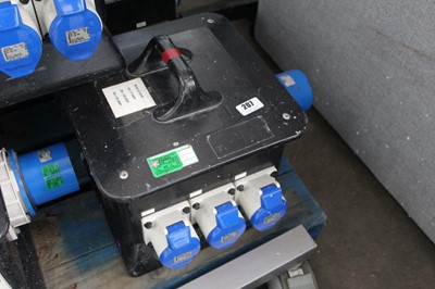 Lot 207 - Single phase splitter electrical box with 7...