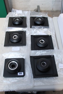 Lot 235 - 6 various Sinaron lens panels 35mm, 45mm, 55mm,...