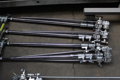 Lot 257 - 4 Arri steel folding telescopic master stands...