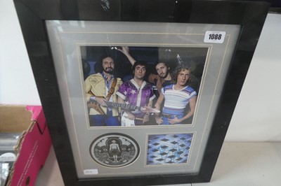 Lot 1088 - The Who framed CD and picture autographed with...