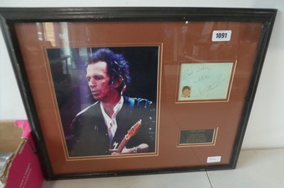 Lot 1091 - Framed and glazed picture of Keith Richards...