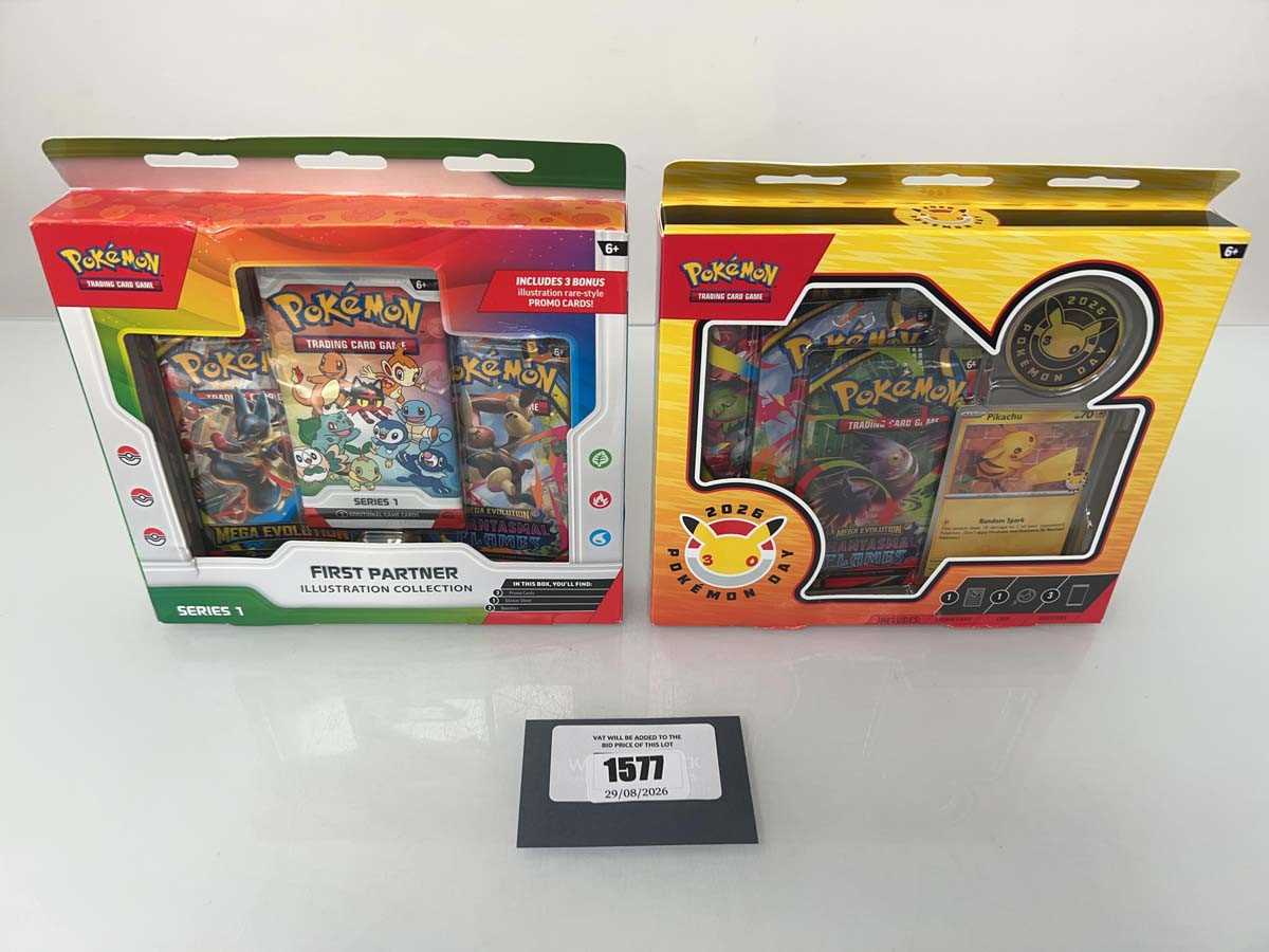 Lot 1577 - (2) Pokémon TCG: First Partner Illustration...