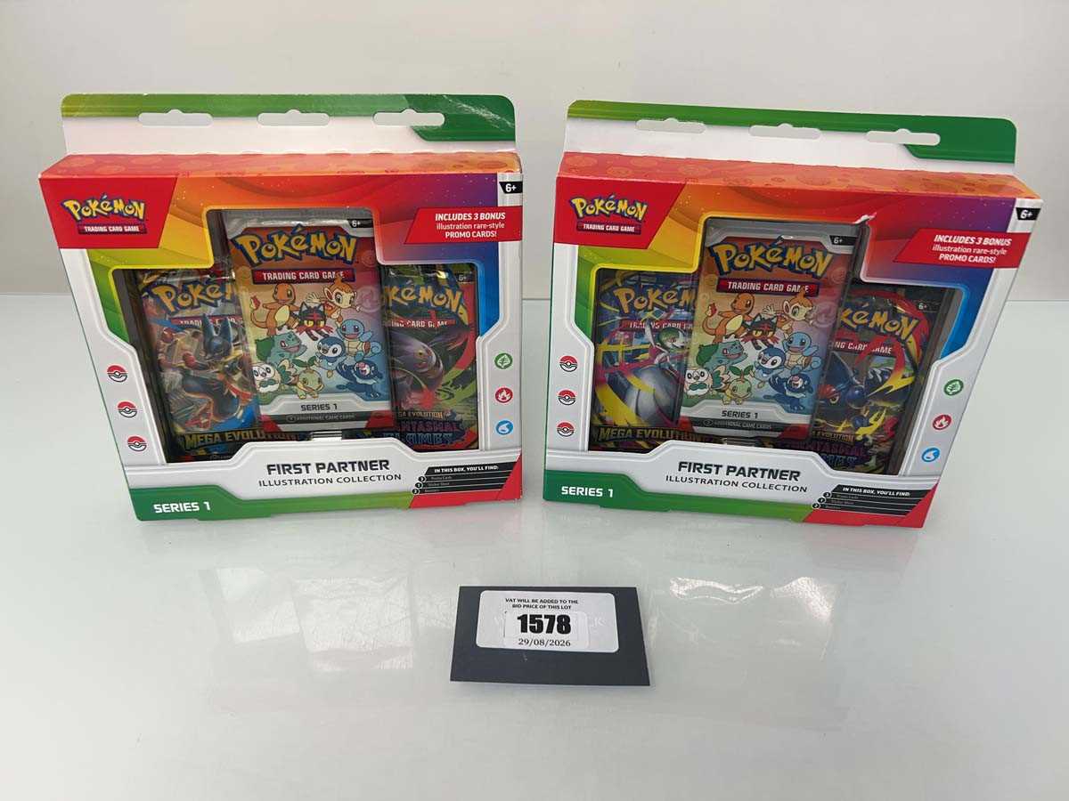 Lot 1578 - 2 Pokémon TCG: First Partner Illustration...