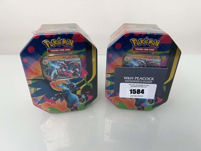 Lot 1584 - 2 Pokémon TCG: Mega Charizard X ex Tins