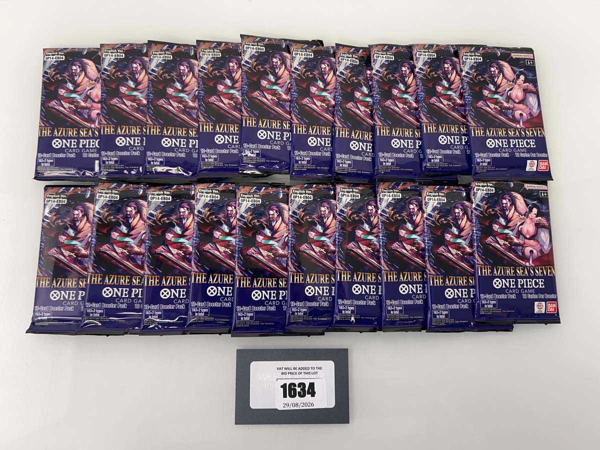 Lot 1634 - One Piece TCG: OP14-EB04 - The Azure Sea's...