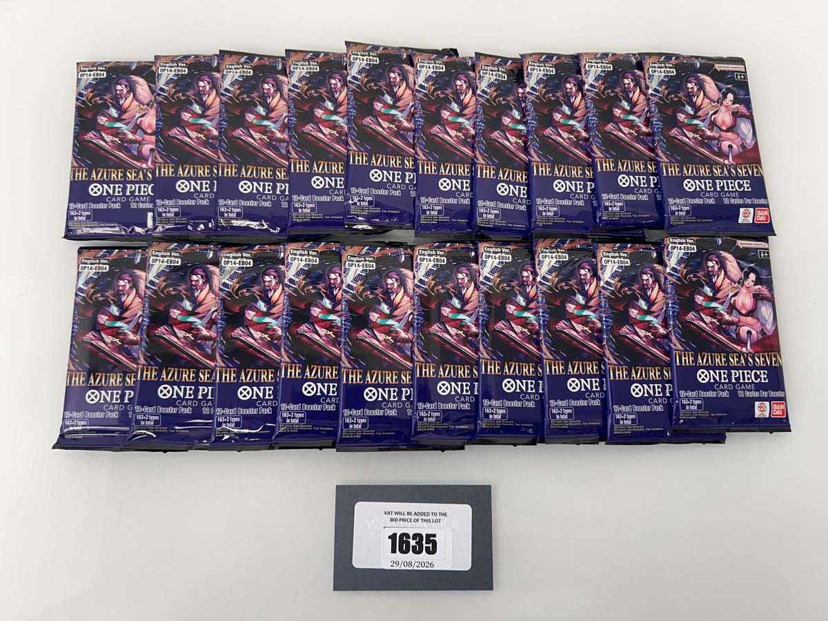 Lot 1635 - One Piece TCG: OP14-EB04 - The Azure Sea's...