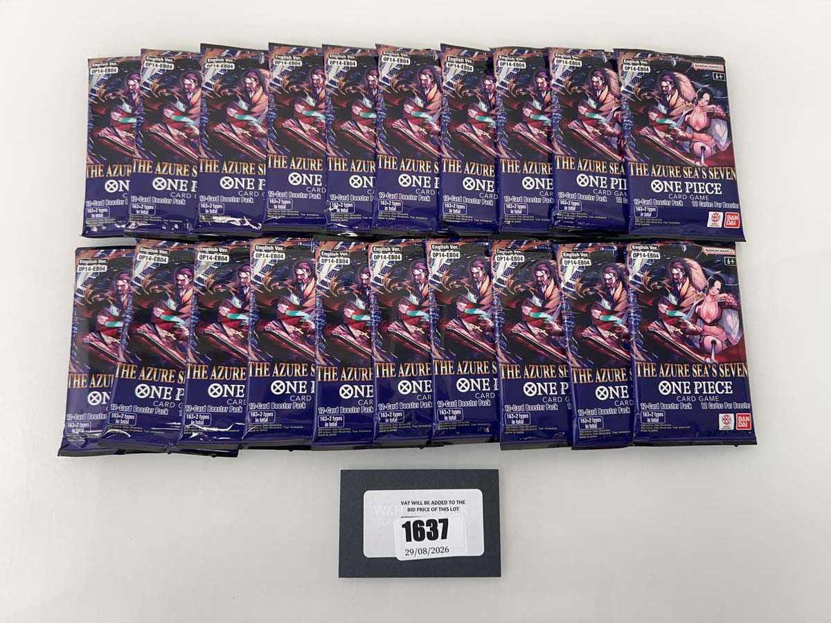 Lot 1637 - One Piece TCG: OP14-EB04 - The Azure Sea's...