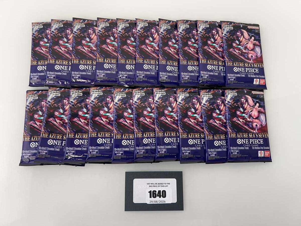 Lot 1640 - One Piece TCG: OP14-EB04 - The Azure Sea's...