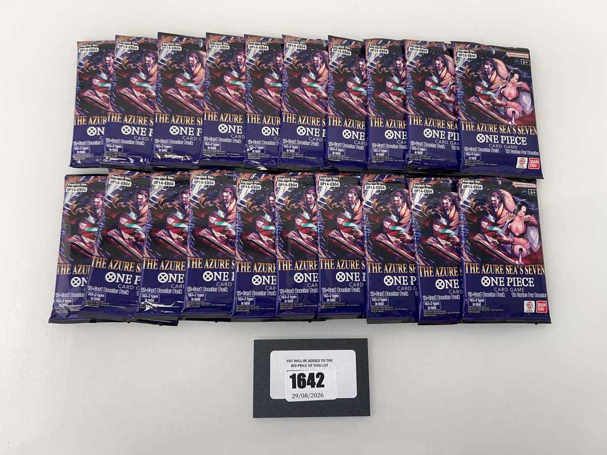 Lot 1642 - One Piece TCG: OP14-EB04 - The Azure Sea's...