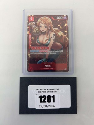 Lot 1281 - Top Loaded One Piece TCG: ST01-007 - Nami...