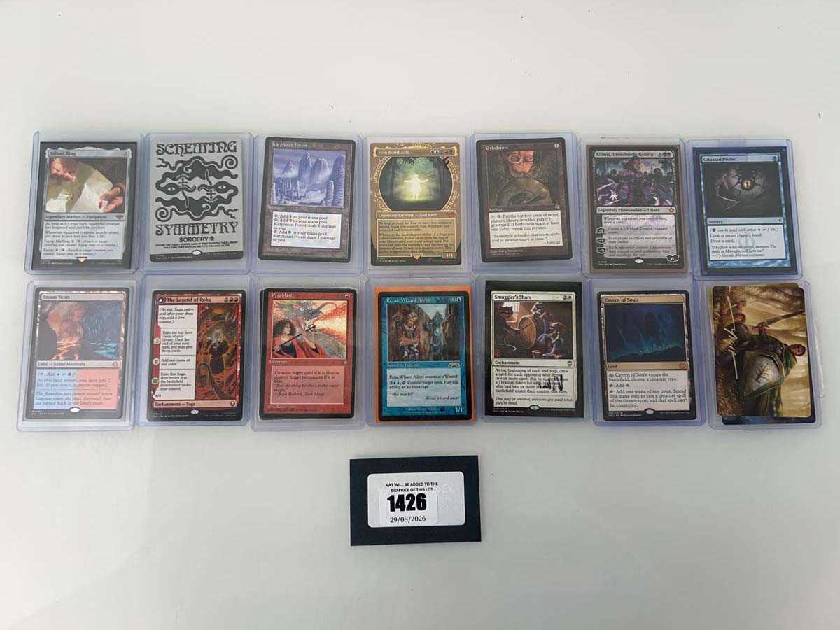 Lot 1426 - 14 Top Loaded Magic the Gathering cards from...